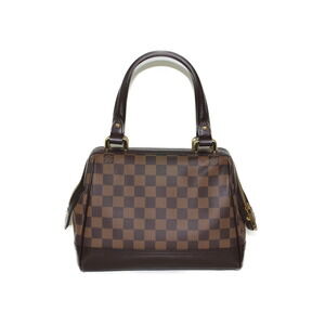 Louis Vuitton Ebene Brown Handbag Knightsbridge Red Damier